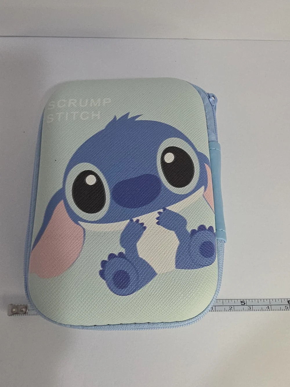Scrump Stitch Light Blue Makeup Organizer Pouch